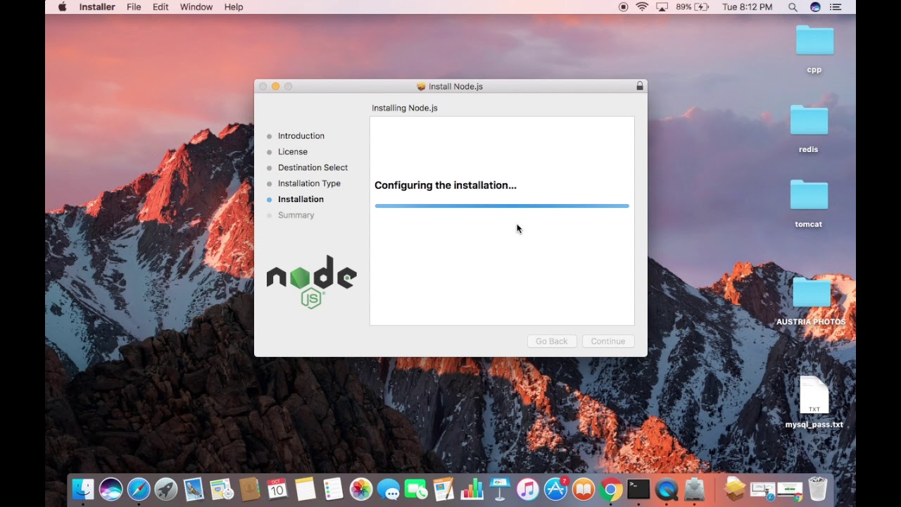 Update node mac os x